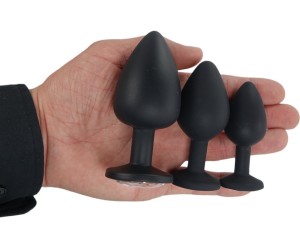 Anal Plug aus Silikon: Der EDD LOVE-TOYS Anal-Plug mit Kristall